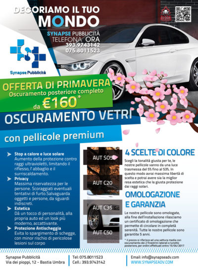 Offerta di Primavera Oscuramento Vetri